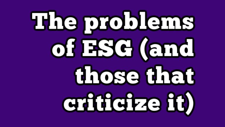 The problems of ESG (and those that criticize it) - ESG Professionals ...